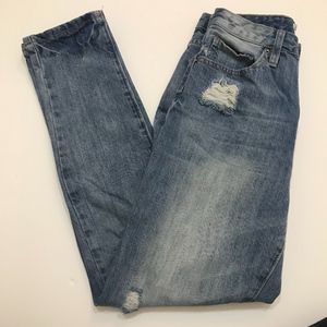 Angel Kiss Mom Size 7 Distressed Mom Jeans